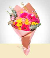 Flores - Bouquet Arcoiris